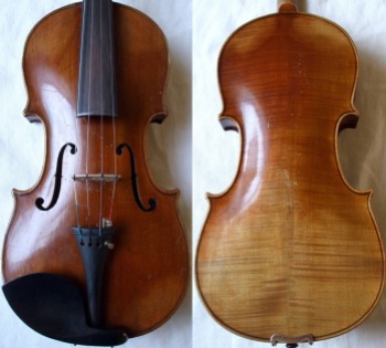 (SN:168 - A$1,499) Unlabeled Stradivarius copy. Germany 1930's